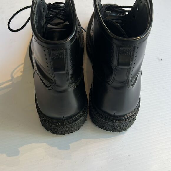 Adieu Paris Black Leather Combat Boots – Made in Portugal – Size 39 - Picture 11 of 11